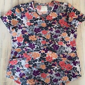 Cherokee Medical Uniforms Scrub Top Size Large